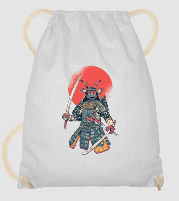 Vintage Samurai tricou arte marțiale orientale model alb pe tricou