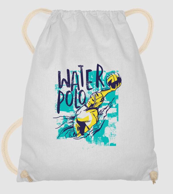 Polo pe apă model alb pe tricou