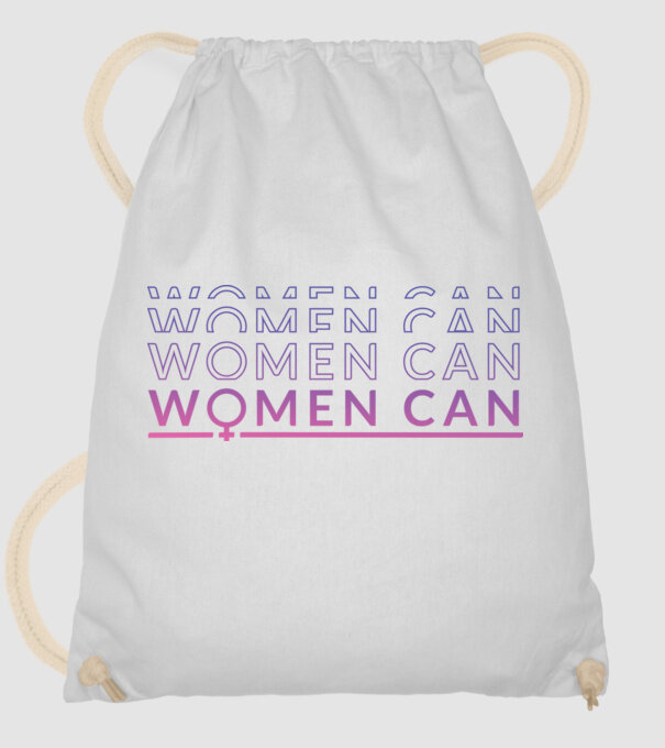 Women Can Ziua femeii model alb pe tricou