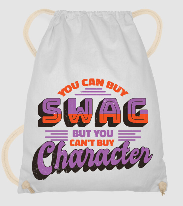 You can buy swag but you cant buy character model alb pe tricou