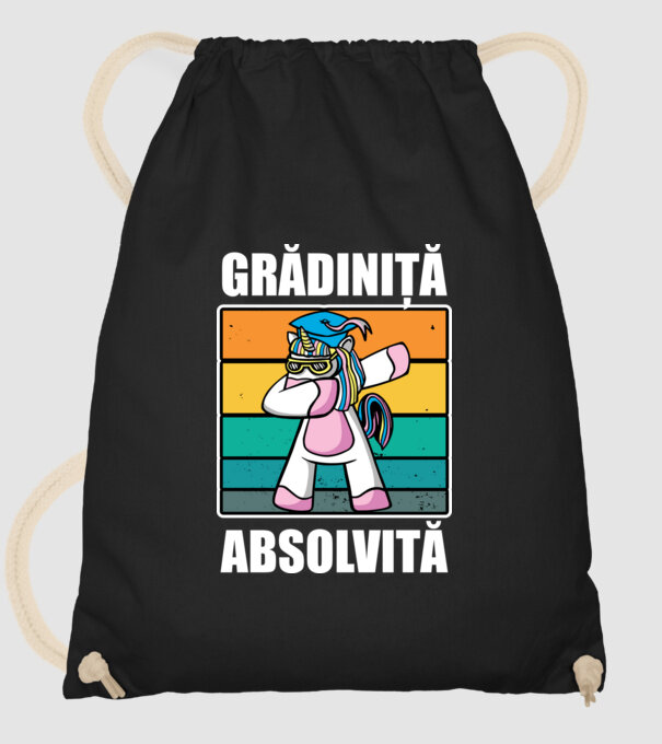 Absolvită grădiniță  model negru pe tricou