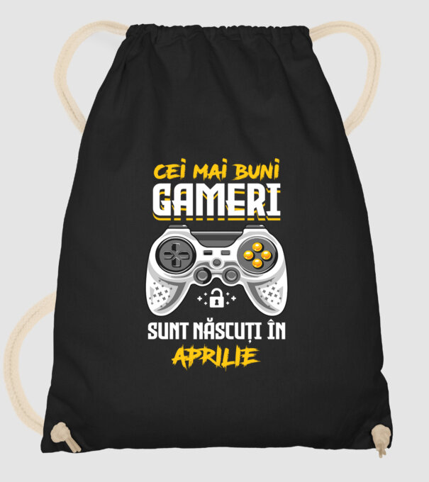 cei mai buni gameri sunt născuți în aprilie model negru pe tricou