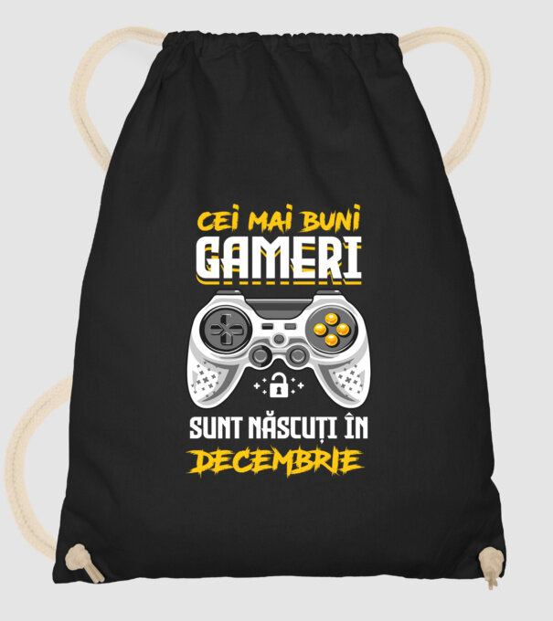 cei mai buni gameri sunt născuți în decembrie model negru pe tricou