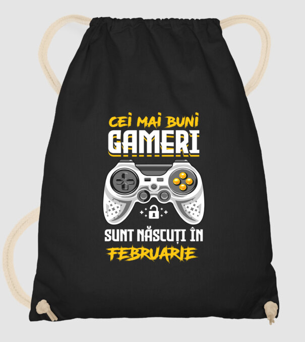 cei mai buni gameri sunt născuți în februarie model negru pe tricou
