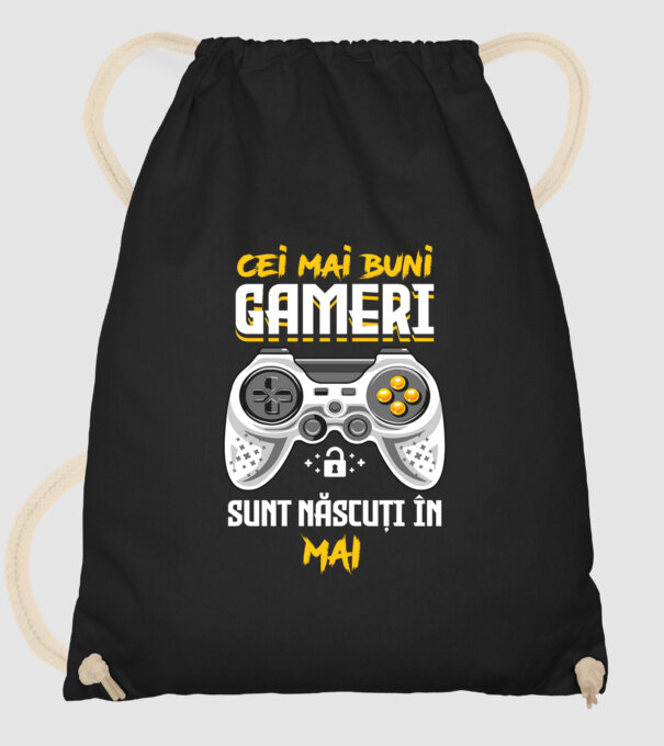 cei mai buni gameri sunt născuți în mai model negru pe tricou