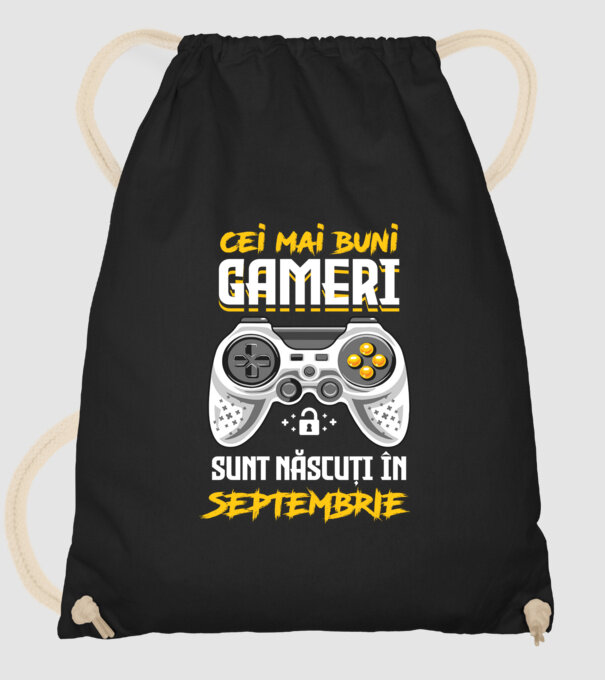 cei mai buni gameri sunt născuți în septembrie model negru pe tricou