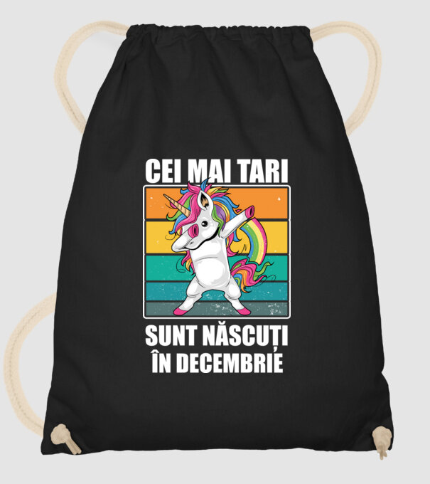 Cei mai tari sunt născuți în decembrie model negru pe tricou