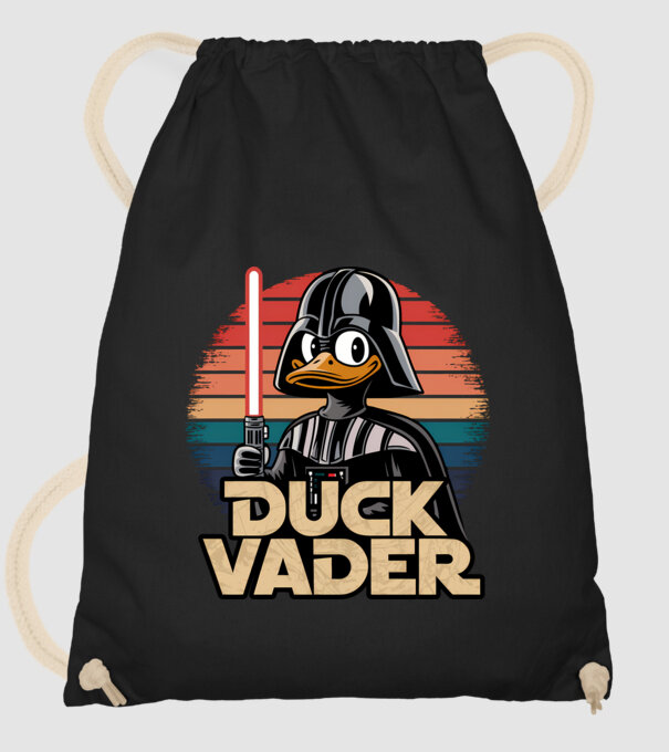 Duck Vader model negru pe tricou