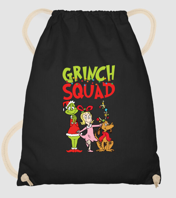 Grinch Squad model negru pe tricou