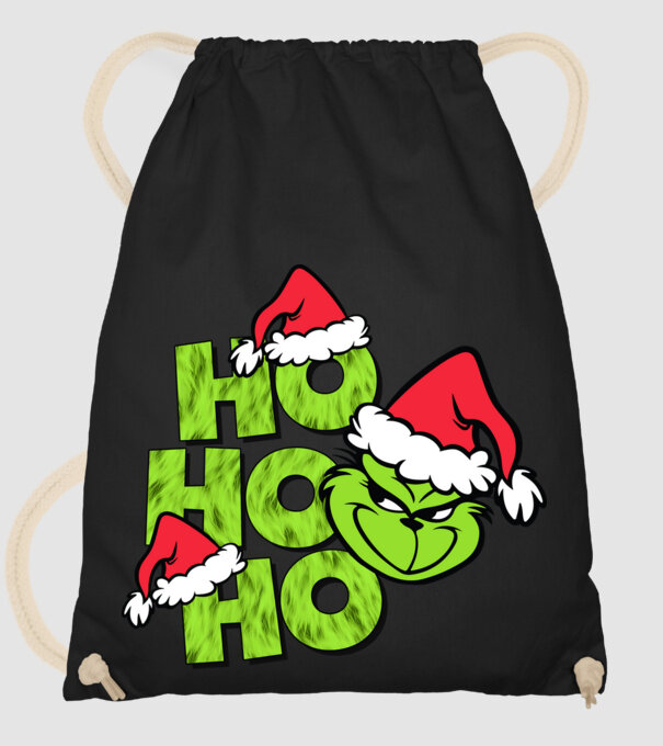 Ho Ho Ho - Grinch model negru pe tricou