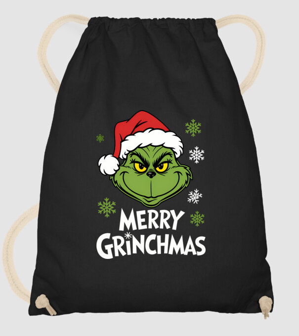 Merry Grinchmas Negru model negru pe tricou