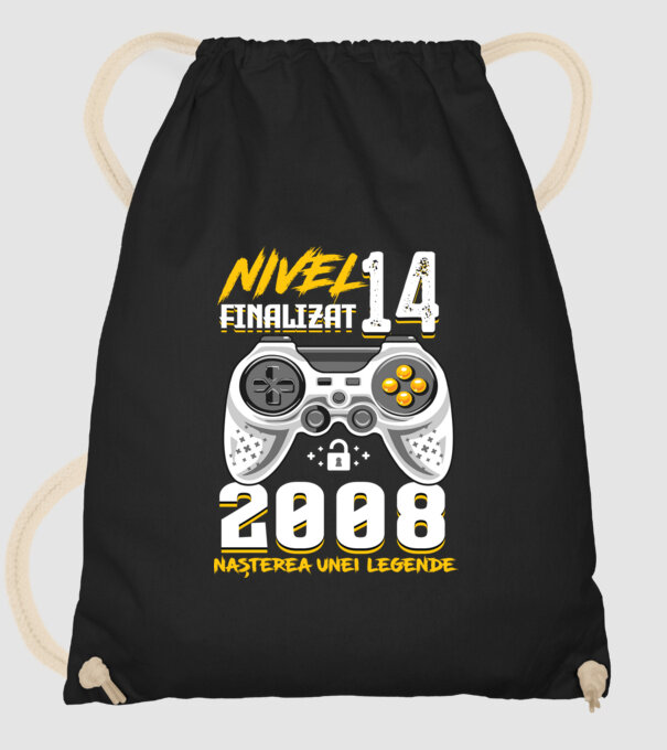 Nivel 14 finalizat. 2008 nașterea unei legende model negru pe tricou