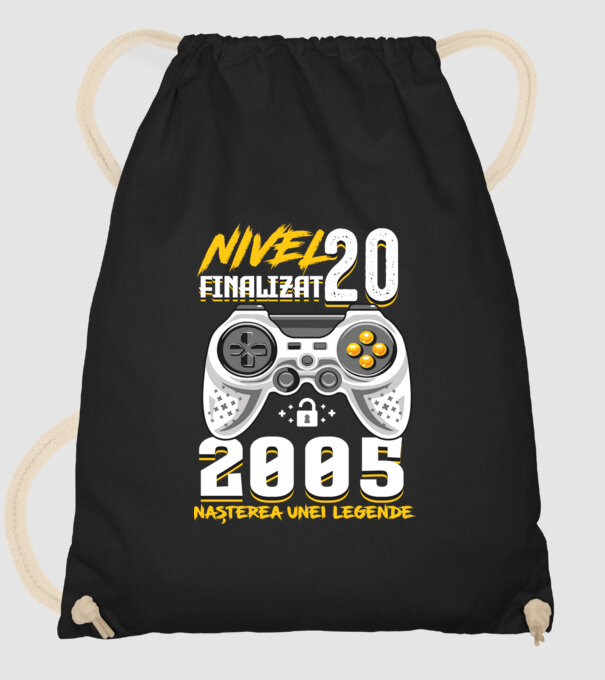 Nivel Finalizat 20 2005 model negru pe tricou
