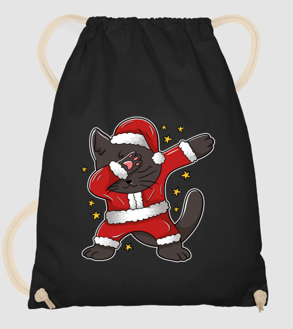 Pisică Dab model negru pe tricou