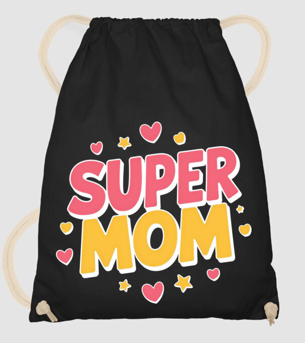 Super Mom Negru model negru pe tricou