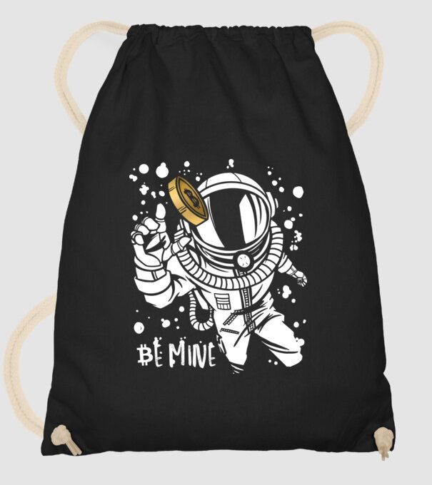 Bitcoin Astrounaut model negru pe tricou