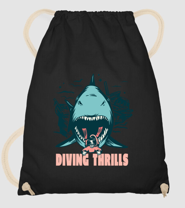 Scufundarea este periculoasă model negru pe tricou