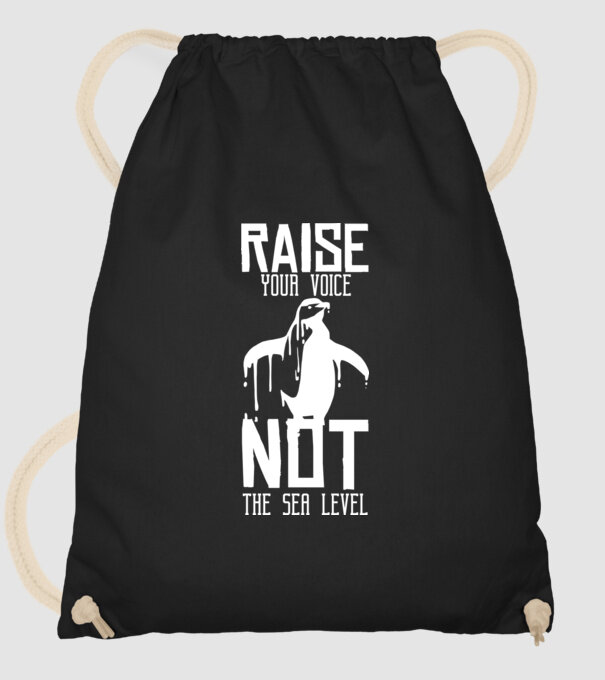 Ridică-ți vocea nu nivelul mării model negru pe tricou
