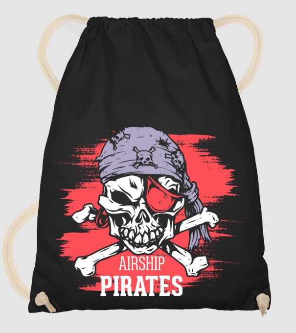Airship Pirates - Pirat model negru pe tricou