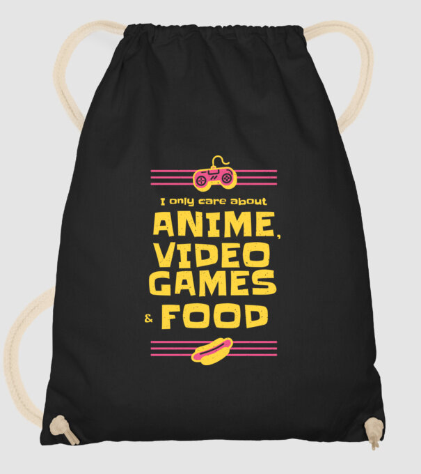 Joc video Anime model negru pe tricou