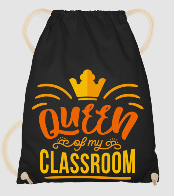 Regina clasei model negru pe tricou