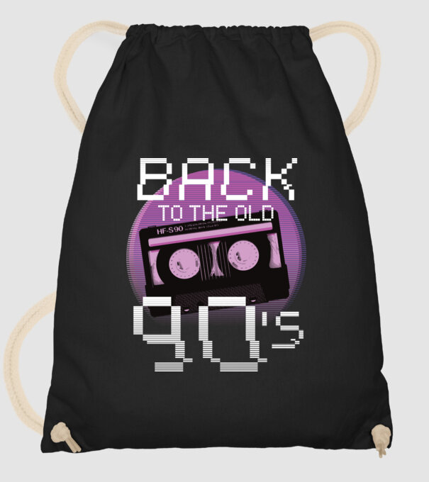 'Back to the 90s Înapoi în anii ''90' model negru pe tricou