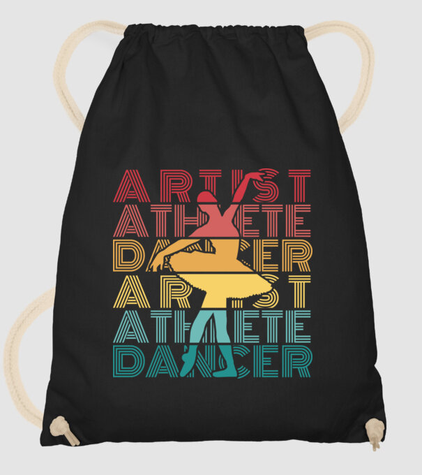 Dansatoare de balet model negru pe tricou