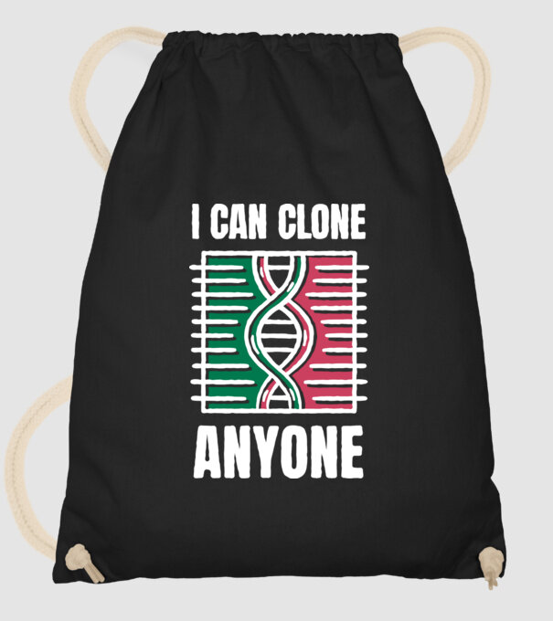Clonez pe oricine Biolog model negru pe tricou
