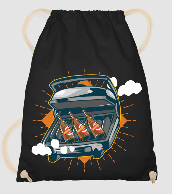 Bere BBQ model negru pe tricou