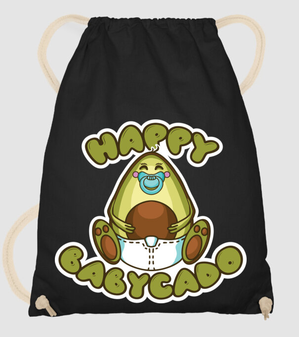 Avocado bebe model negru pe tricou