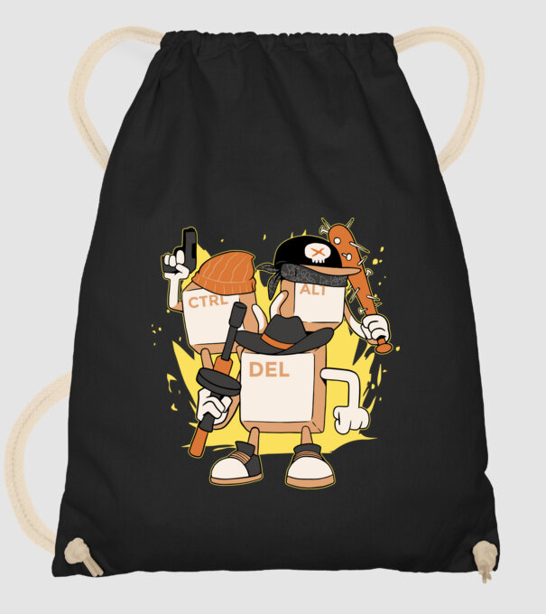 Mafie tastatură model negru pe tricou