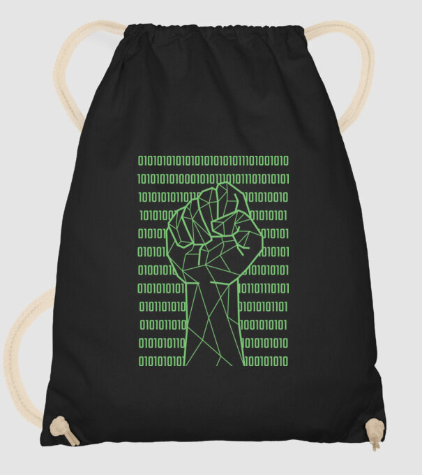 Pumn binar model negru pe tricou