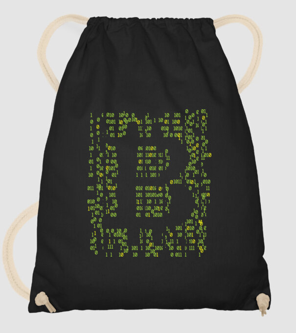 Bitcoin Matrice model negru pe tricou