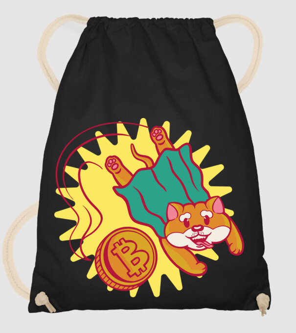 Bitcoin Vs Doge model negru pe tricou