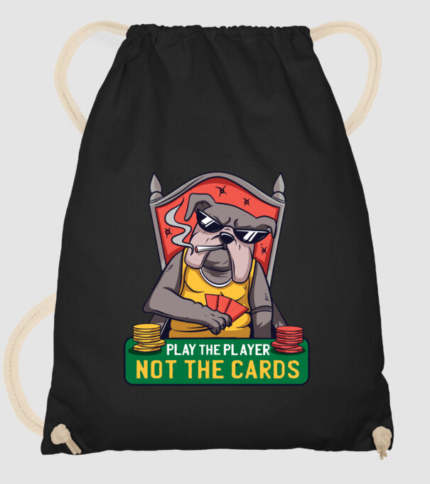 Bulldog Poker model negru pe tricou