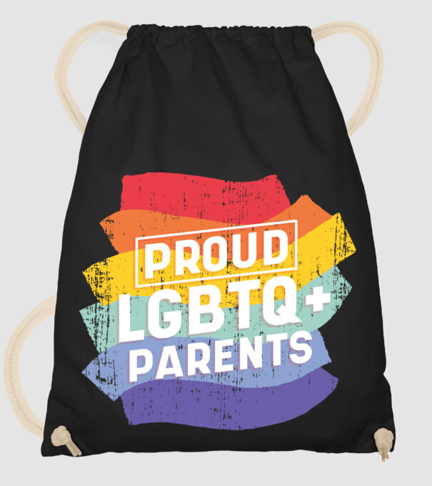 Părinți mândri LGBTQ model negru pe tricou