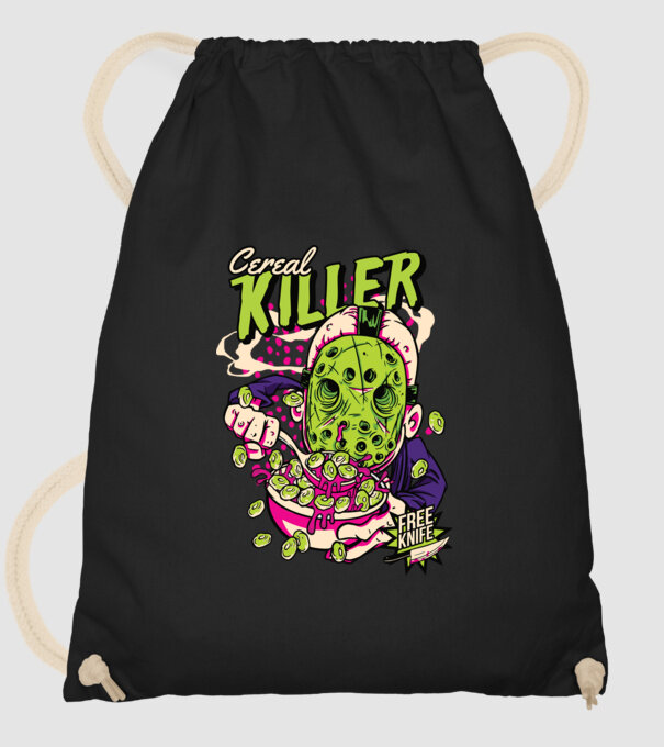 Cereal Killer model negru pe tricou
