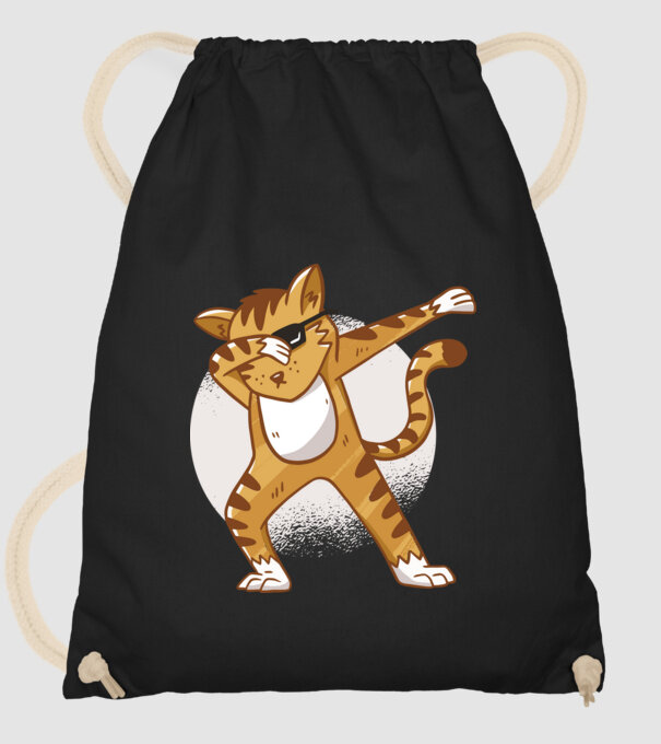 Pisică DAB model negru pe tricou