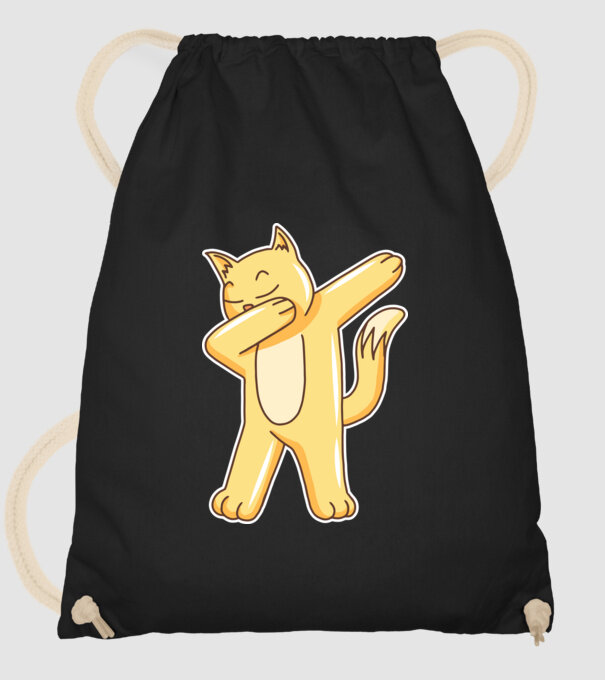 Pisică DAB model negru pe tricou