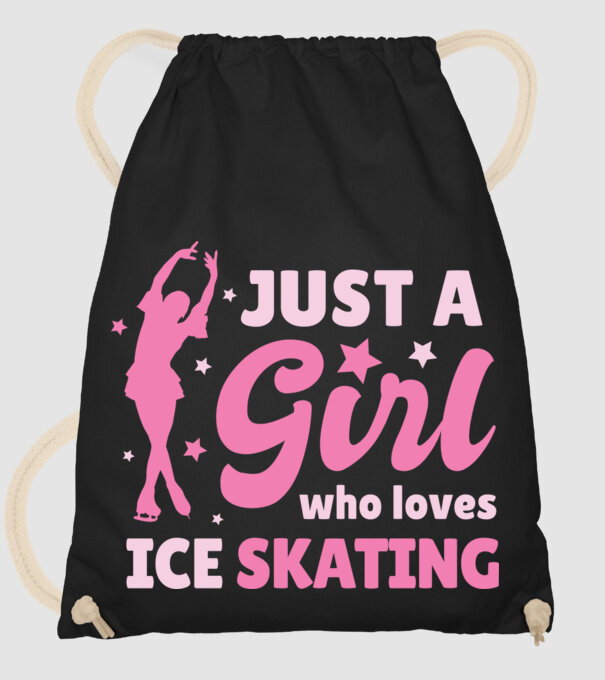 Doar o fată căreia îi place să patineze model negru pe tricou