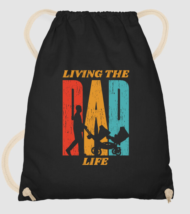 Dad Life pentru tata model negru pe tricou