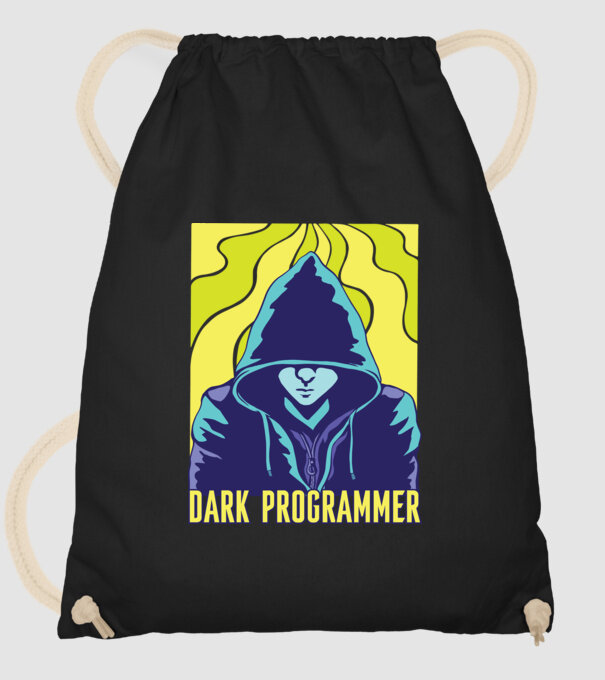 Dark Programmer model negru pe tricou
