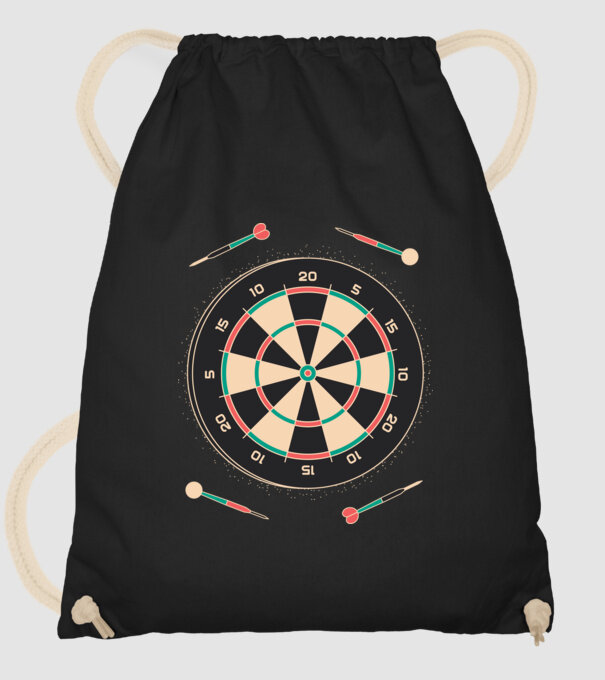 Tablă Darts model negru pe tricou