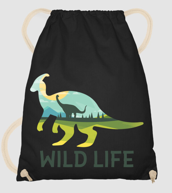 Dinosaur model negru pe tricou