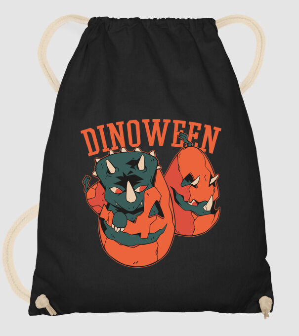 Dinoween model negru pe tricou