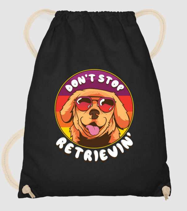 'Don''t stop Retrievin''' model negru pe tricou