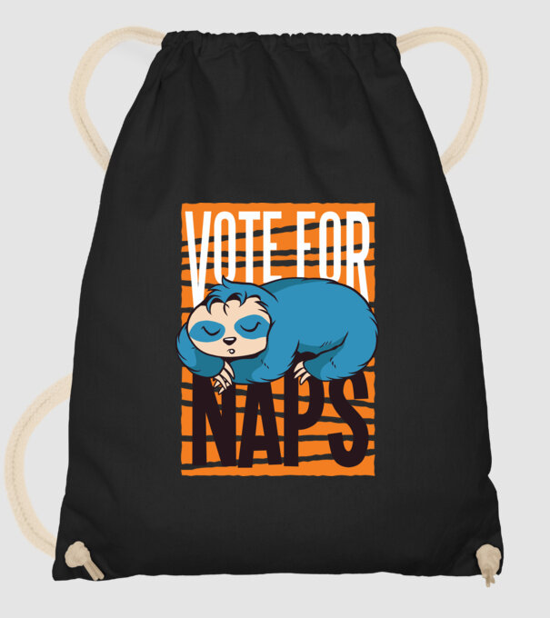 Votez pentru relaxare Leneș model negru pe tricou