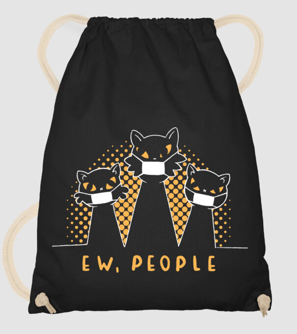 ew, people model negru pe tricou