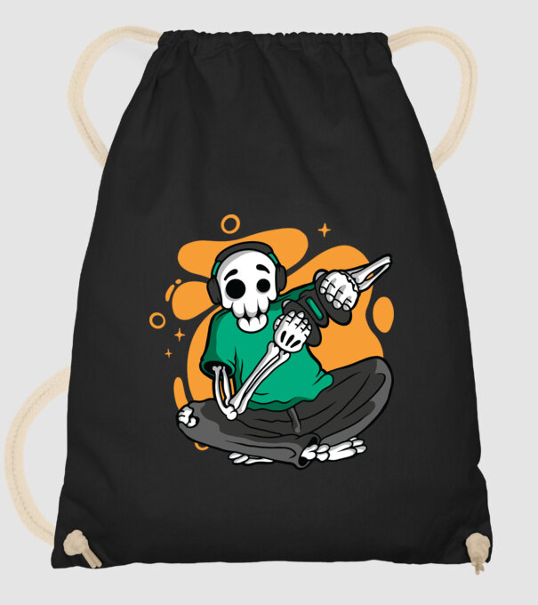 Schelet Gamer model negru pe tricou