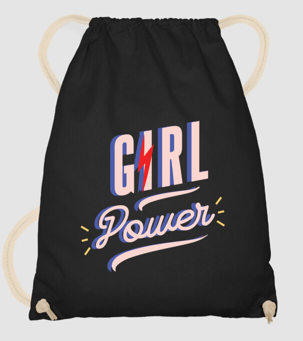 Girl Power de Ziua Femeii model negru pe tricou